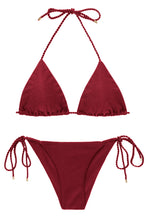 Load image into Gallery viewer, Product Front: Rio De Sol Set Set Shimmer-Divino Tri-Rope Cheeky-Rope