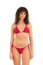 Load image into Gallery viewer, Model Front: Rio De Sol Bottom Bottom Shimmer-Divino Cheeky-Tie