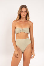Load image into Gallery viewer, Model Front: Rio De Sol Bottom Bottom Brisa-Pistache Hotpants