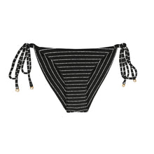 Load image into Gallery viewer, Product Front: Rio De Sol Bottom Bottom Linea-Black Cheeky-Tie