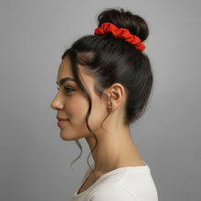 Load image into Gallery viewer, Image 03: Rio De Sol Hair Accessory Rouge Scrunchie