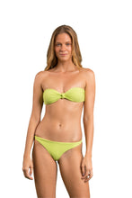 Load image into Gallery viewer, Model Front: Rio De Sol Top Top Bora-Citrus Bandeau-Joy