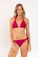 Load image into Gallery viewer, Model Front: Rio De Sol Top Top Shimmer-Desejo Mel