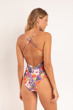 Load image into Gallery viewer, Model Back: Rio De Sol One-Piece Garden-Flower Julia