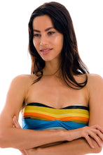 Load image into Gallery viewer, Gallery: Rio De Sol Top Top Artsy Bandeau-Pli
