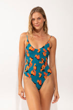 Load image into Gallery viewer, Model Front: Rio De Sol One-Piece Luma Hype