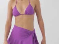 Load and play video in Gallery viewer, Video: Rio De Sol Beach Skirt Bio-Floreira Mini Skirt