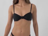 Load and play video in Gallery viewer, Video: Rio De Sol Top Top Touch-Black Bandeau-Joy