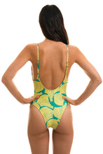 Load image into Gallery viewer, Model Back: Rio De Sol One-Piece Banana Yellow Hype