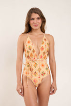 Load image into Gallery viewer, Model Front: Rio De Sol One-Piece Mosaico New Vegas
