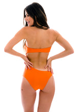 Load image into Gallery viewer, Model Back: Rio De Sol One-Piece Tangerina Body-Rio