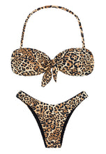 Load image into Gallery viewer, Product Front: Rio De Sol Set Leopardo Bandeau
