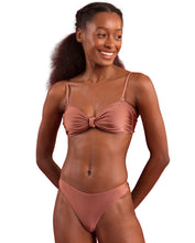 Load image into Gallery viewer, Gallery: Rio De Sol Set Set Shimmer-Copper Bandeau-Joy Nice-Fio
