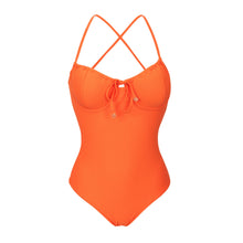 Load image into Gallery viewer, Product Front: Rio De Sol One-Piece Dots-Orange Julia
