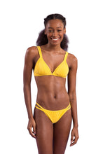 Load image into Gallery viewer, Model Front: Rio De Sol Bottom Bottom Malibu-Yellow Mini-Duo
