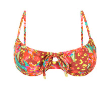 Load image into Gallery viewer, Product Front: Rio De Sol Top Top Tropics Balconet-Tie
