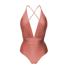 Load image into Gallery viewer, Product Front: Rio De Sol One-Piece Shimmer-Copper New Vegas
