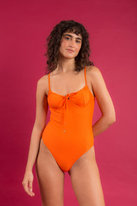 Image 09: Rio De Sol One-Piece Dots-Orange Julia