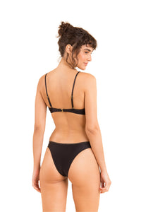 Model Back: Rio De Sol Set Set Shimmer-Black Bandeau-Joy Essential