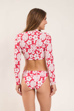 Load image into Gallery viewer, Model Back: Rio De Sol Top Top Pua-Hibiscus Reef
