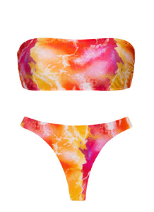 Set Tiedye-Red Bandeau-Reto Fio