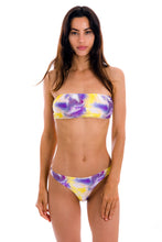 Load image into Gallery viewer, Top Tiedye-Purple Bandeau-Reto
